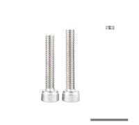 10/5/1pcs DIN912 M3 M4 M5 M6 M8 M10 M12 Left Thread 304 Stainless Steel Hexagon Hex Socket Cup Cylindrical Head Screw Bolt(M8 x 50mm (2pcs))