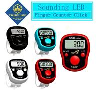 10/5/3/1PCS Finger Counter Click Mini Stitch Marker Row Knitting Electronic Counters LED Digital Tally Counter Clicker Tool Black 1pcs