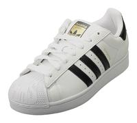 (10.5) adidas Superstar Beams Mens Fashion Trainers in White Black