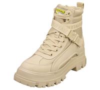 (10.5) Buffalo Aspha Com1 Vegan Mens Ankle Boots in Beige