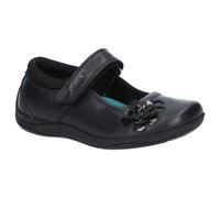 Hush Puppies Womens Jessica Leather Junior Girls - Black - Size UK 10.5 Kids