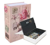 10.5 Inch Diversion Book Safe with Combination Lock, Secret Safe Metal Lock Box,Money Storage Collection Box,Portable Cash Jewelry Storage Box Case Lockable Book Extra Large (Rose, Combination)