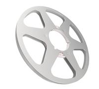 10.5 Inch Empty Tape Reel, Aluminum Alloy 6 Hole Universal Opening Machine Part Empty Takeup Reel for REVOX Studer, for NAGRA, 1/4in Tape Players (Silver)