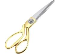 10.5 inch Fabric Tailors Scissors Gold Stainless Steel Sharp Dressmaker Scissors Strong Long Large Kitchen Heavy Duty Multi Purpose Shears for Sewing Craft Kitchen Office Paper Carboard Adult