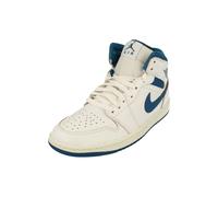 (10.5) Nike Air Jordan 1 Mid SE White/Industrial Blue-Sail FN5215-141 Men's