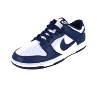 Nike Men's Dunk Low Retro Shoes, White/Midnight Navy/White, 10.5
