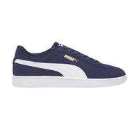 (10.5 UK, Navy/White) Puma Mens Smash 3.0 Synthetic Nubuck Low Flat Trainers