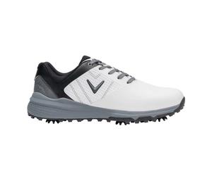 (10.5 UK, White/Blue) Callaway Mens Cheviot Leather Golf Golf Shoes