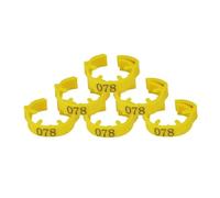 10/50/100 Single-Color Adjustable Chicken and Bird Leg Rings, Numbered Identification Bands, Poultry Foot Tags