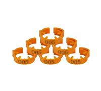 10/50/100 Single-Color Adjustable Chicken and Bird Leg Rings, Numbered Identification Bands, Poultry Foot Tags