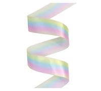 10/50/100 Yards 38mm Gradient Rainbow Printed Satin Ribbon for Crafts Wrapping Birthday Party Decoration DIY Hair Bows(Color2,50Yards)