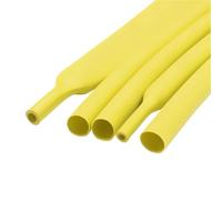 10/50/100M 3:1 Heat Shrink Tube with Glue Thermoretractile Shrinkable Tubing Dual Wall Ratio Adhesive Lined 2.4-25.4mm for Fixing and Protecting Components(Yellow,2.4mm,10m)