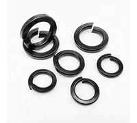 10/50/100pcs GB93 Black M1.6-M12 DIN127 304 Stainless Steel Spring Washers for Secure Fastening(100pcs M2)