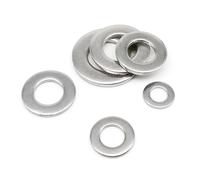 10/50/100pcs GB97 DIN125 A2-70 304 Stainless Steel Flat Washer Plain Gasket M1.6 M2 M2.5 M3 M3.5 M4 M5 M6 M8 M10 M12 M16 M24(50pcs M8)