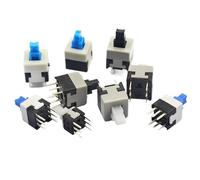 10/50/100PCS/LOT 5.8x5.8 7x7 8x8 8.5x8.5mm Self Locking 6 Pin Button Switches(7x7mm,10 PCS_UNLOCK)