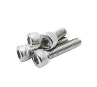 10/50/100Pcs M3 M4 M5 M6 M8 Din912 Parts 304 Stainless Steel Metric Thread Hexagon Head Screw Bolt Holder 4 To 55 Mm(30mm,M8-10pcs)
