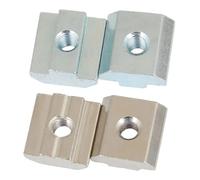 10/50/100pcs M3 M4 M5 M6 M8 M10 T Block Square Nuts T-Track Sliding Hammer Nut EU20 EU30 EU40 EU45 Zinc Plated Black Hardware Nut(100pcs,EU45-M6)