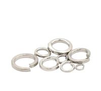 10/50/ 100pcs Spring Split Lock Washer Elastic Gasket M1.6 M2 .5 M3 M4 M5 M6 M8 M10 M12 M16 M24 M27 M30 A2 Stainless Steel