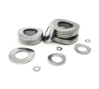 10/50/100pcs Stainless Steel Curved Wave Crest Shape Spring Washer Gasket for Bearing Shafts M2 M2.5 M3 M4 M5 M6 M8 M10 M12 M16(M16 10pcs)