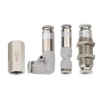 10/50/200 PCS Brass Pneumatic Check Valve:4/6/8/10/12mm OD Hose, Single Way for Air and Gas. Ideal for Compressor Pipe Fittings(SPM-6)