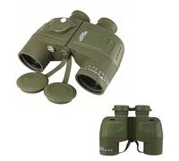 10×50 Binoculars with Compass Waterproof High Magnification, High Definition Rangefinder Low-Light Night Vision Ideal for Outdoor Activities Boating Fishing and Sailing(Army green,7x50)