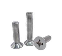 10/50 M2 M2.5 M3 M3.5 M4 M5 M6 M8 Stainless steel Cross Flat Countersunk Head Screw Bolt Length 3-100mm(18mm,M3 50pcs)