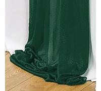 10/50 pcs as Chiffon Chair Sashes Wedding Chair Decoration for Aisle Party Banquet Event,17x275cm Long-Dark green-10 pc