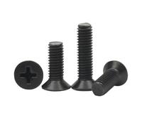 10-50 Pcs Mini 304 Stainless Steel Screws, M1.6 M2.5 M3 M4 M5 M6 Flat Head Phillips Bolts, Corros Resistant, Perfect for DIY Projects (10PCS M6, 50mm)