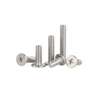 10-500pcs M1.2 M1.4 M1.6 M2 M2.5 M3 M4 M5 M6 Carbon Steel Nickel Plated/Black Zinc Large Flat Head Cross Mechanical Screw(Nickel Plating,M5x20x10mm-20pcs)