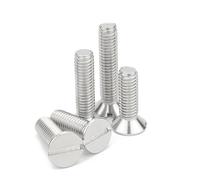 10/50pc M3 M4 M5 M6 M8 304 A2-70 stainless steel Metric Threaded Slotted Flat Countersunk Head Machine Screw Bolt 3mm-60mm(45mm,M8 10pcs)
