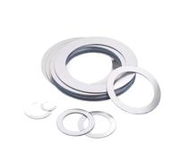 10/50pcs 0.1/0.2/0.3/0.5/1mm M2 M3 M4 M5 M6 M7 M8 to M40 DIN988 304 Stainless Steel Adjusting Shim Gasket Ultra Thin Flat Washer(M12x20xThick 10pcs,0.5mm thick)