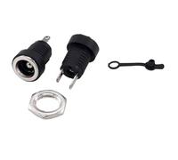 10/50PCS 2 Pin DC022B 5.5 x 2.1mm 3.5x1.3 mm DC Power Jack Supply Socket DC Female Panel Mount Connector 5.5 * 2.5MM(2.5mm with cap,200 PCS)