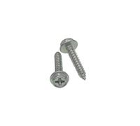 10-50pcs 304 Stainless Steel Cross Recess Indented Hex Washer Head Tapping Screws - Type AB And ABR M3 M4 M5 M6(50mm,M6 (10pcs))