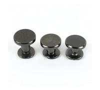 10-50Pcs 5-8mm Metal Screw Nail Snap Button Clothes Coat Press Studs Buttons Bag Decor Rivets Buckle DIY Hardware Accessories(GunBlack,6mm-20Pcs)