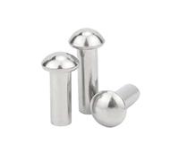 10/50pcs A2-70 304 Stainless Steel Button Round Head Solid Rivet Self Plugging M0.8 M1 .2 .4 .6 M2 .5 M3 M4 M5 M6 GB867