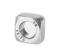 10/ 50pcs A2-70 304 stainless steel square nuts M3 M4 M5 M6 M8 M10 M12(50pcs,M4)