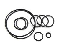 10/50pcs Black Nitrile Rubber Gasket Thickness CS 2mm OD 5~150mm(10Pcs,OD 56mm ID 52mm)