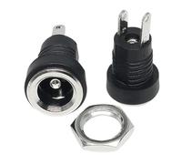 10-50Pcs DC-022B 3A 12v DC Power Supply Panel Mount Connector 5.5 mm x 2.1mm / 2.5mm DC022B(2.1mm 022B,20Pcs)