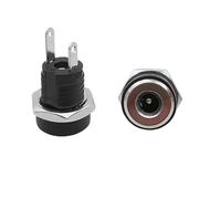 10/50PCS DC022B DC Power Supply Socket 3.5x1.3 DC Female Panel Mount Connector 5.5 X 2.1mm Adapter 5.5 * 2.5MM 2 Pin(3.5x1.3mm,10pcs)