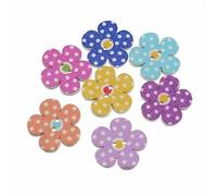10/50PCs Flower 2Hole Wooden Buttons for Scrapbooking Crafts DIY Baby Children Clothing Sewing Accessories Button Decoration-1 20mm-10PCS