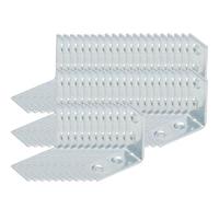 10-50pcs Furniture Cabinet 90 Angle Corner Brackets Stainless Steel Hardware L-Shaped Corner Brackets Iron Joint Fastener(50pcs)