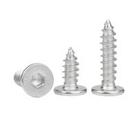 10-50pcs Hex Socket Ultra Thin Flat Head Self Tapping Screw Stainless Steel M2 M3 M4 M5 M6 Super Low Wafer(20mm,M3 20pcs)