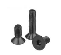 10-50pcs Key Head Screw M2 M2.5 M3 M4 M5 M6 Countersunk Flat Head Hexagon Socket Bolt 304 Stainless Steel Screws Grade 10.9 Black(12.9 Carbon steel,5MM_M3 50PCS)