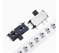 10/50Pcs/lot 7-Pin On/Off 1P2T SPDT MSK-12C02 SMD Toggle Slide Switch For MP3 MP4(Reel Black,50 PCS)