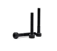 10/50pcs M1.4 M1.6 M2 M2.5 M3 M3.5 M4 M5 Small Micro Black Grade 12.9 Steel DIN912 Hexagon Hex Socket Head Cap Bolt Screw(85mm,50pcs M1.6)