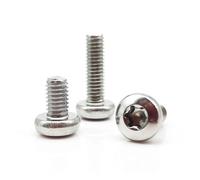 10/50pcs M1.4 M1.6 M2 M2.5 M3 M4 M5 M6 Stainless Steel Six Lobe Torx Pan Round Head Screw Bolt(8mm,10pcs M4)