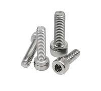 10/50pcs M1.4 M1.6 M2 M2.5 M3 Tiny Small Micro 304 A2-70 Stainless Steel DIN912 Hex socket Hexagon Socket Head Cap Bolt Screw(5mm,50pcs M3)