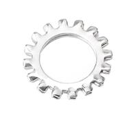 10-50Pcs M2.5-M24 304 Stainless Steel External Internal Toothed Serrated Lock Washer Gasket(GB862.1 external,20pcs M10)