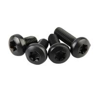 10-50pcs M2 .5 M3 M4 M5 M6 Black 304 Stainless Steel Six-Lobe Torx Pan Head Screw Six Lobe Round Button Bolt(8mm,10pcs M6)