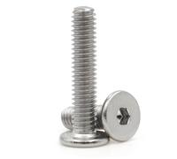10~50Pcs M2 .5 M3 M4 M5 M6 M8 304 Stainless Steel Hex Hexagon Socket Ultra Thin Flat Wafer Head Screw Bolt(M6x20mm x 10pcs)